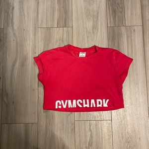 Pink gymshark crop top